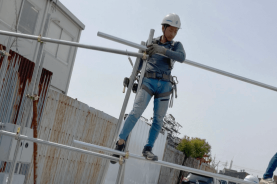 解体工事足場全般写真