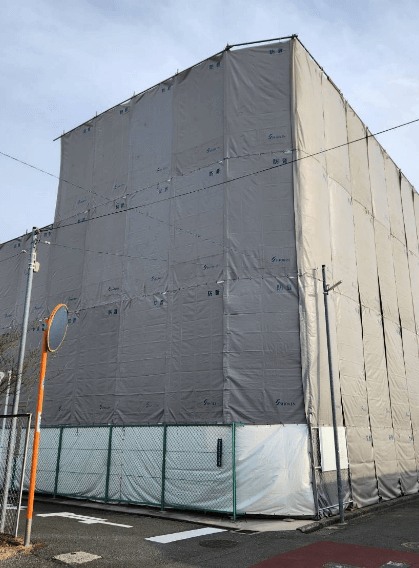 解体工事足場全般写真