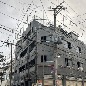 小規模マンション解体現場